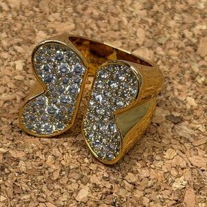 Kate Spade New York Crystal Pave Butterfly Ring Size 7